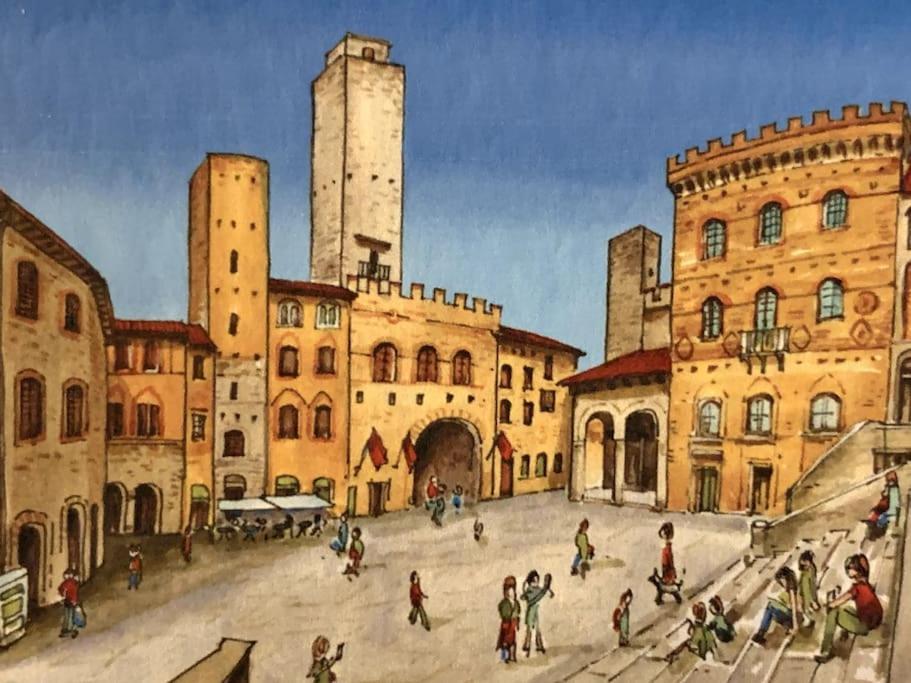 Lovely 2 Bedroom In San Gimignano Historic Center Eksteriør billede